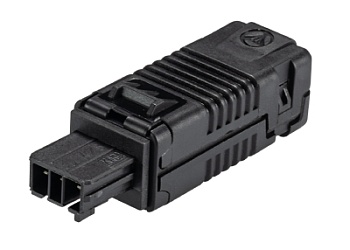 Разъем BST14I3F B1 ZR1 MSW - Розеточный разъем на кабель диам. 5,5 - 6,5 мм, 3 полюса, пружинная фиксация, номинальное напряжение: 50V, номинальный ток: 3A, цвет контактной вставки: черный, цвет корпуса: черный, серия gesis BST14i3