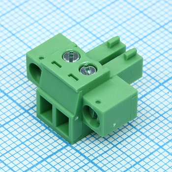 15EDGKM-3.81-02P-14-00A(H) - Разъемный клеммный блок, 2 контакта. Серия 15EDGKM-3.81