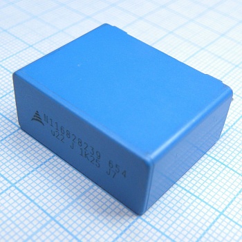 B32654A7224J - MKP 0,22uF ±5% 1250Vdc 500VAC