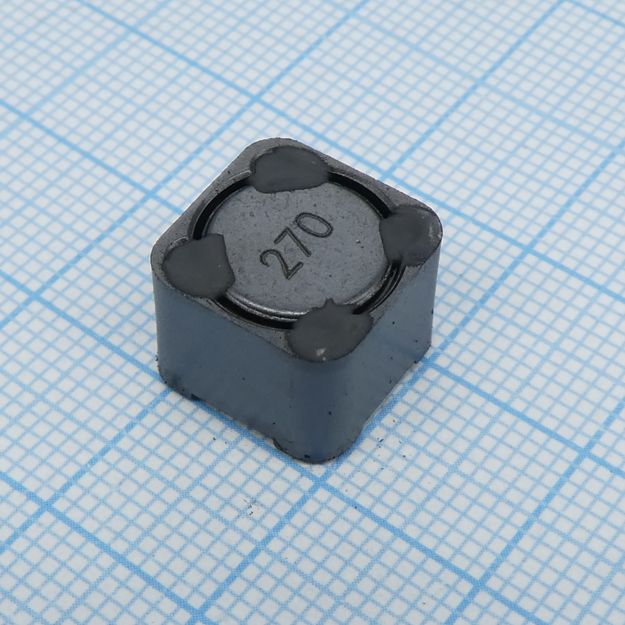 SRR1210-270M - SMD индуктивность проволочная, на ферритовом сердечнике, экранированная 27мкГн ±20% 1кГц 16Q-Фактор феррит 5A 40мОм