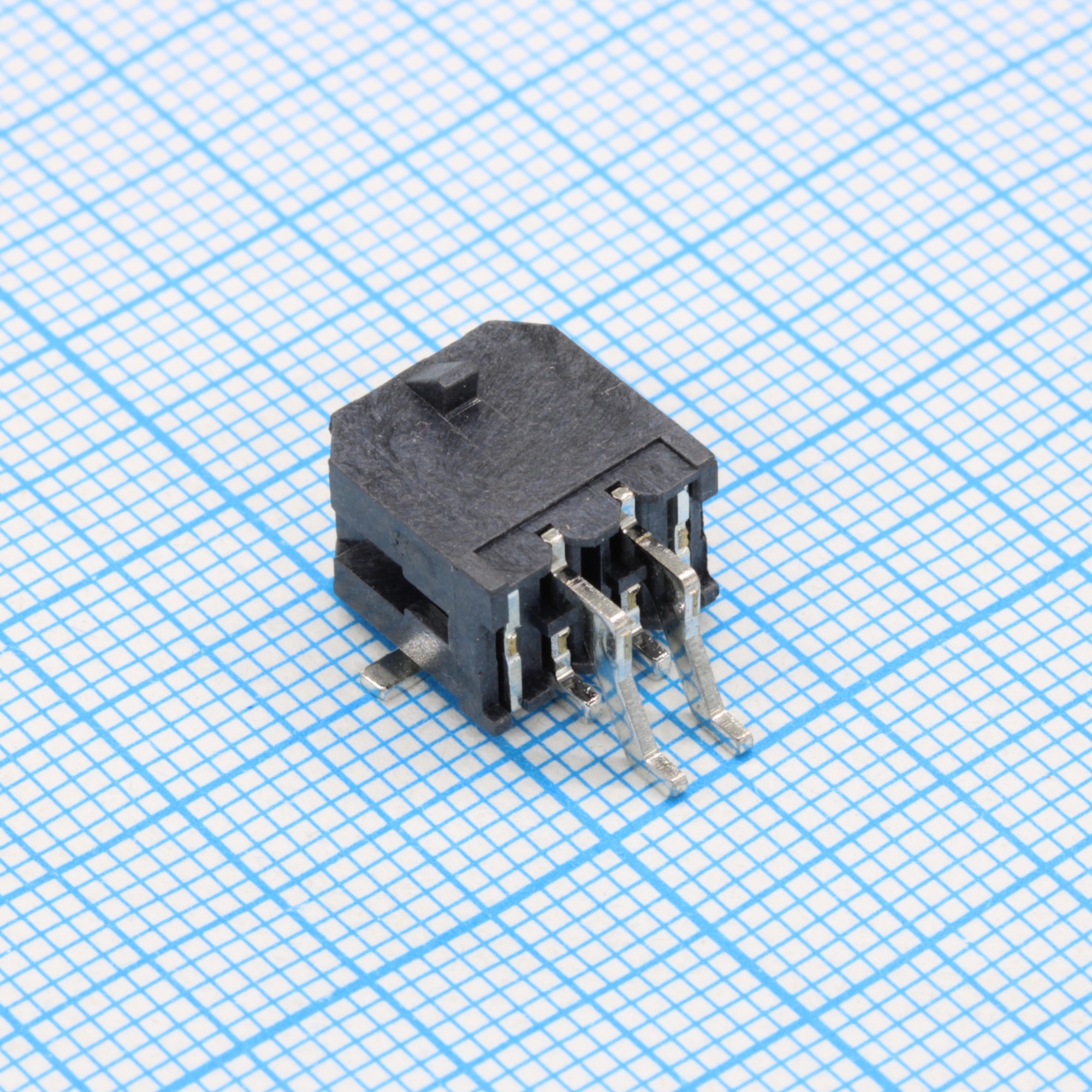 DS1073-07-2X02MR6BR - Разъем штыревой двухрядный угловой (2*2) на плату SMD