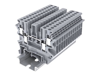 Проходная клемма 303941 - Проходная клемма, UK2.5, 4 точки подключения, тип фиксации провода: винтовой, номинальное сечение: 2,5 мм кв., 24A, 500V, ширина: 5,2 мм, цвет: серый, тип монтажа: DIN 35