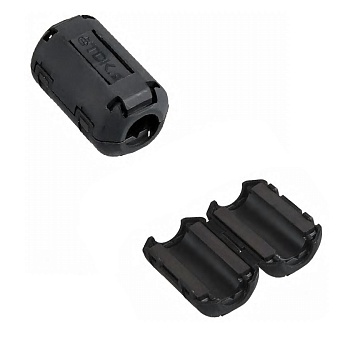 ZCAT1730-0730A-BK - Фильтр на кабель 30х16.5  диаметр кабеля 4-7 мм (USB, IEEE1394), чёрный