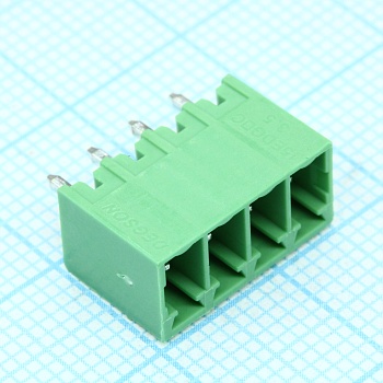 15EDGVC-3.5-04P-14-00A(H) - Разъемный клеммный блок на плату, 4 контакта. Серия 15EDGVC-3.5