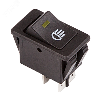 ASW-17D-Y - Выключатель со светодиодной желтой подсветкой 12V/35A