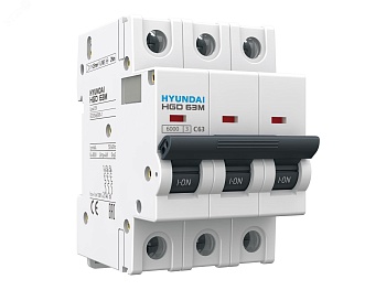 Выключатель автоматический модульный трехполюсный 16А 6кА С HGD HGD63M3PMCS0000C00016_C HGD63M3PMCS0000C00016_C
