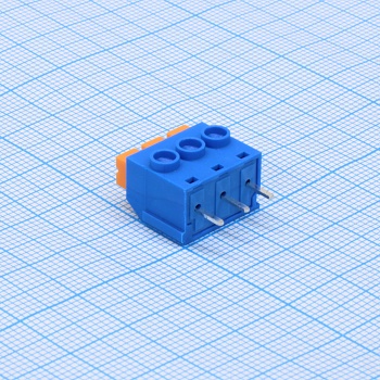 GT390-5.0-03P-12-00 - Нажимной безвинтовой клеммный блок 3 контакта. Зажим типа торцевой контакт Серия GT390-5.0