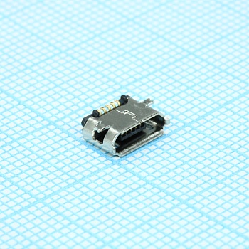 207A-BBA0-R - Разъем Micro USB тип B SMD, розетка на плату, 5 выв. угловая