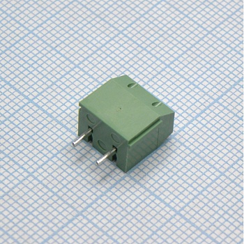 DG306-5.0-02P-14-00A(H) - Винтовой клеммный блок с защитой провода, 2 контакта. Серия DG306-5.0