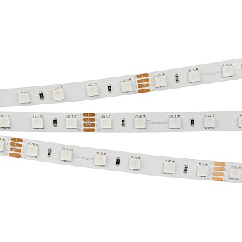 Лента RT-B60-10mm 24V RGB (14.4 W/m, IP20, 5060, 5m) 010367(2) - Светодиодная лента RT-B60, открытая. Светодиоды 5060, 60 шт/м (300 шт на 5 м), белая плата, ширина 10 мм, скотч 3M. Цвет RGB, угол 120°. Питание 24V, мощность 14.4 Вт/м (72 Вт на 5 м). Разме