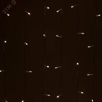 Светодиодная новогодняя гирлянда ЕNIG - 320W Занавес 8 режимов 3*2 м теплый белый 320 LED IP20 220 V Б0051872