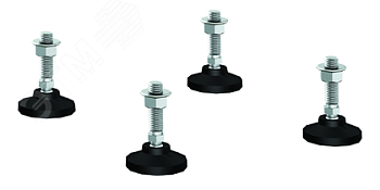 Ножки регулируемые для напольных 19" IT-корпусов ДКС серии CQE, М12 x 50мм, 4шт R5A45