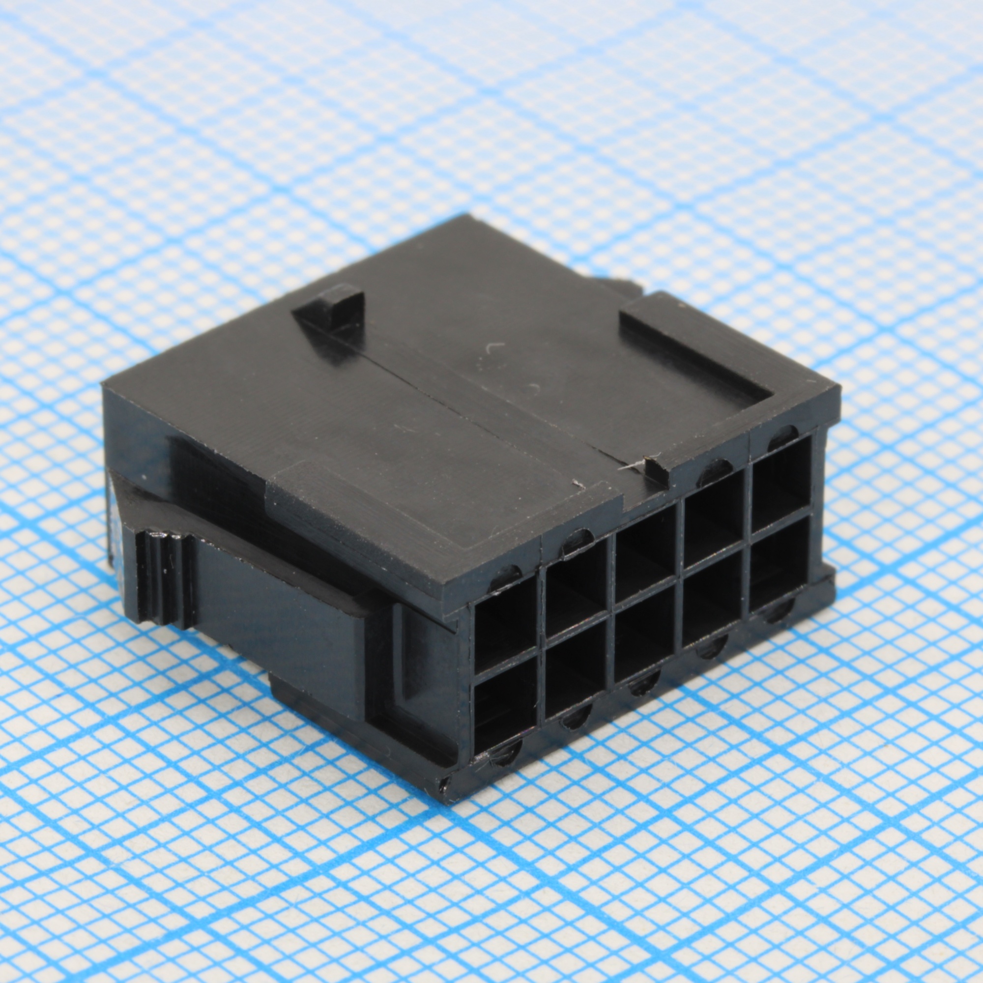 I-DS1073-03-PCB002X05 - Корпус штыревого разъема 2х5 контактов шаг 3мм на кабель