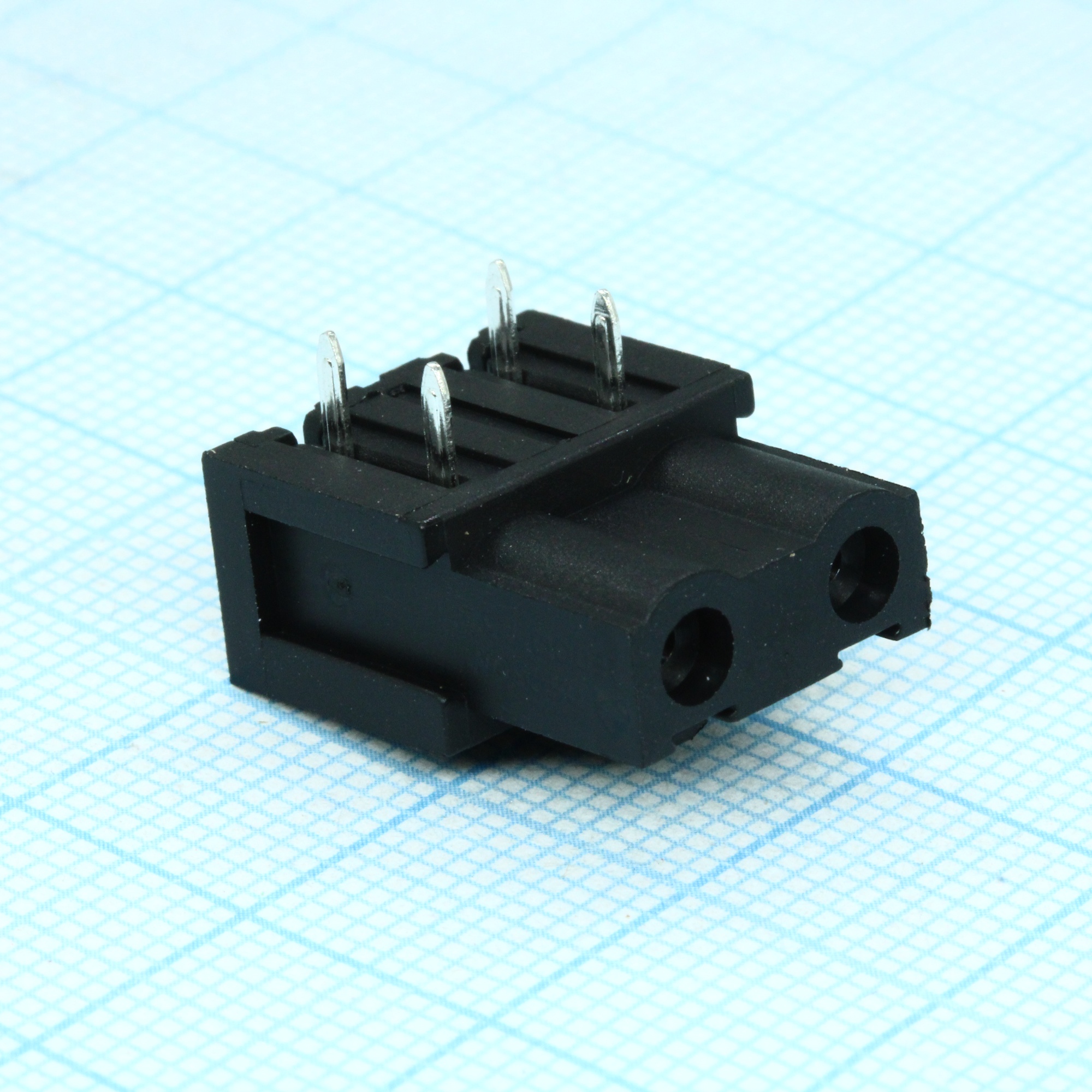 2EDGA-7.62-02P-13-00A(H) - Блок клеммный соединительный 2 контакта шаг 7.62мм на плату