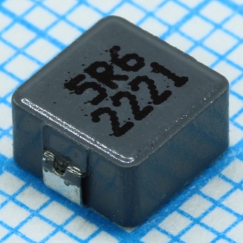 SRP5030T-5R6M - Катушка индуктивности силовая проволочная экранированная 5.6мкГн ±20% 100кГц порошковый металл 4.25A 0.063Ом по постоянному току 2020 лента на катушке