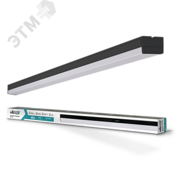 Светильник светодиодный ДБО-LINE 48Вт 6500К IP40 4800лм 100лм/Вт 230В черн. 4690612037769