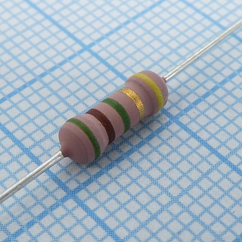 HHV-50JT-52-5M1 - Резистор металлопленочный 0.5Вт 5.1МОм ±5%