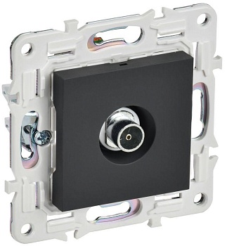 SKANDY Розетка TV оконечная SK-A12G графит IEK SK-A10-O-K53