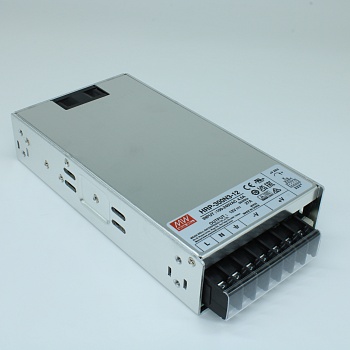 HRP-300N3-12 - AC-DC, 324Вт, выход 12В/0...27A, рег. вых 10.2…13.8 В , вход 85…264В AC, 47…63Гц / 120…370 В DC,  изоляция 3000В AC, в кожухе 199x105x41мм, -40…+70°С, вентилятор, кратковременная пиковая мощность 350%