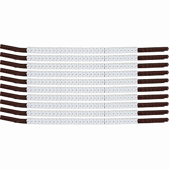 brd133936 - SCN-15-MINUS клипсы белые, 300шт/упак, для провода 3,8-4,6мм диаметра, легенда - (минус)