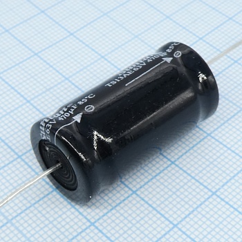 TS13AE1J471MSB000R - Электролитический конденсатор с аксиальными выводами 63В 470мкФ 13*27