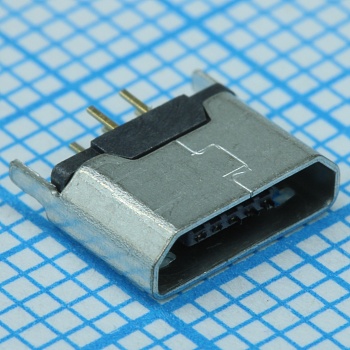 MICRO 180°ZB - Разъем Micro USB тип B  розетка -30°C....+80°C