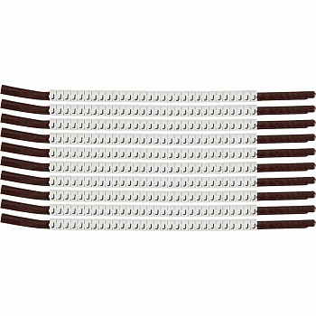 brd133919 - SCN-15-J клипсы белые, 300шт/упак, для провода 3,8-4,6мм диаметра, легенда J