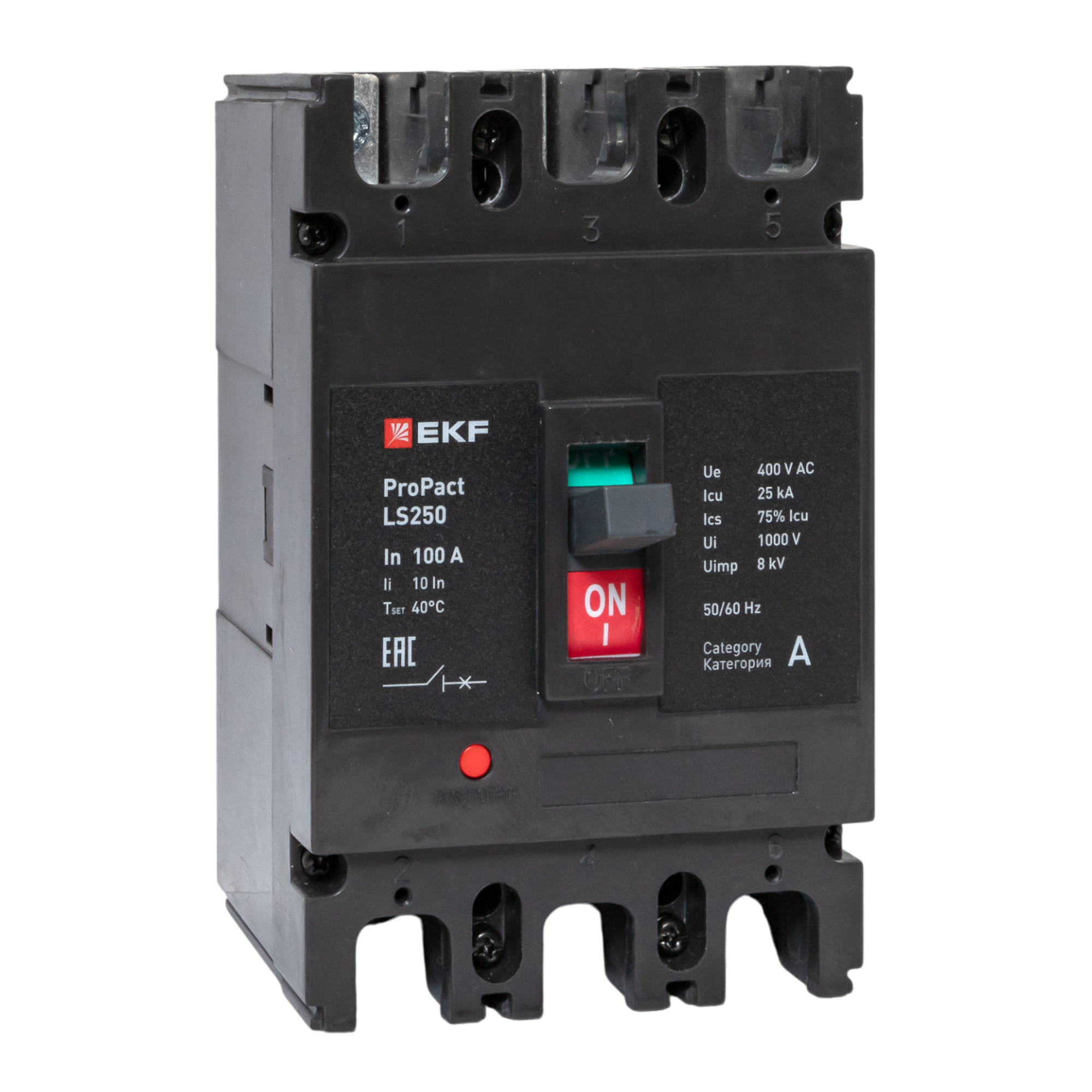 Автоматический выключатель LS250 25кА 3P 100А ProPact EKF