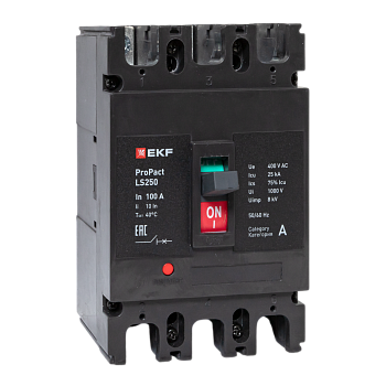 Автоматический выключатель LS250 25кА 3P 100А ProPact EKF
