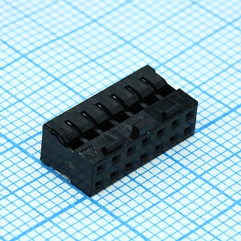511101451 - Корпус разъема, гнездо, 14 выводов (2*7), шаг 2 мм с ключом и фиксатором