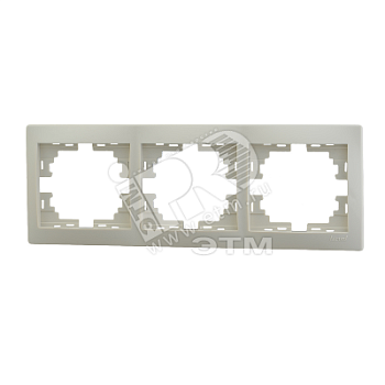 Рамка 3-м Mira горизонт. крем. 701-0300-148