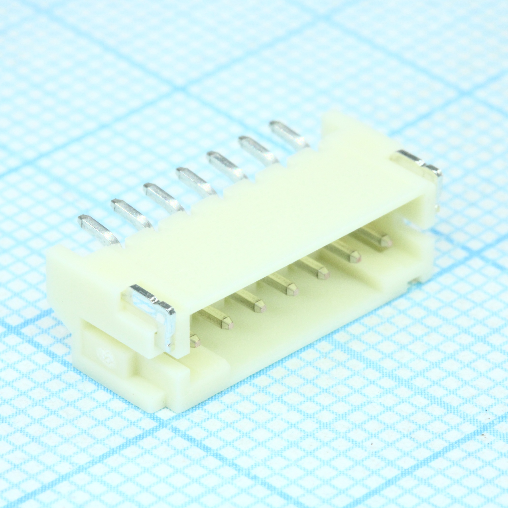 S7B-PH-SM4-TB(LF)(SN) - Разъем типа провод-плата, угловой, 2 мм, 7 контакт(-ов), Штыревой Разъем, поверхностный монтаж