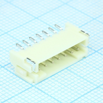 S7B-PH-SM4-TB(LF)(SN) - Разъем типа провод-плата, угловой, 2 мм, 7 контакт(-ов), Штыревой Разъем, поверхностный монтаж