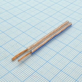 Провод  акустический 2 х 0.75мм.кв.проз - омедненный. в катушке 100м