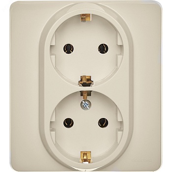 Розетка Inspiria 16А 250В 2х2P+E немецк. стандарт сл. кость Leg 673751