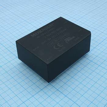 LHE20-20B05 - Преобразователь AC-DC на печатную плату вход 84....264В выход 15.5Вт 5В 3.1А -40°С...+85°С