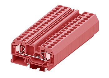 Проходная клемма 206923 - Проходная клемма, TA6, тип фиксации провода: пружинный, номинальное сечение: 6 мм кв., 41A, 800V, ширина: 8 мм, цвет: красный, тип монтажа: DIN 35