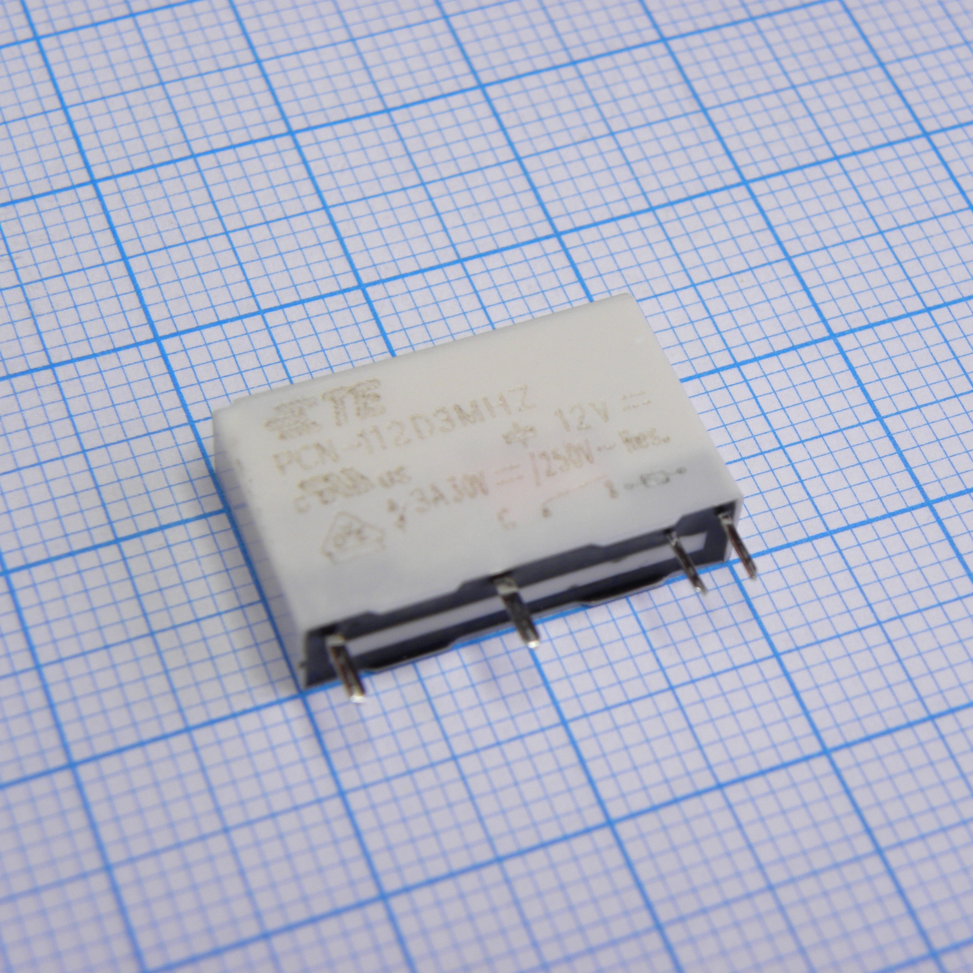 3-1461491-3 - Универсальное реле, серия PCN, силовое, без защелки, SPST-NO, 12В DC, 3А