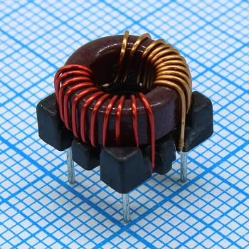 FWCMT100604131M - Дроссель выводной на тороидальном сердечнике T10/6/4, 130мкГн, 20% (аналог RC100W-L7-1.1)