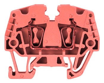 Клемма WKMF 2,5/15 RED - Проходная клемма, тип фиксации провода: пружинный, номинальное сечение: 2,5 мм кв., 24А, 500V, ширина: 5 мм, цвет: красный, тип монтажа: DIN 15