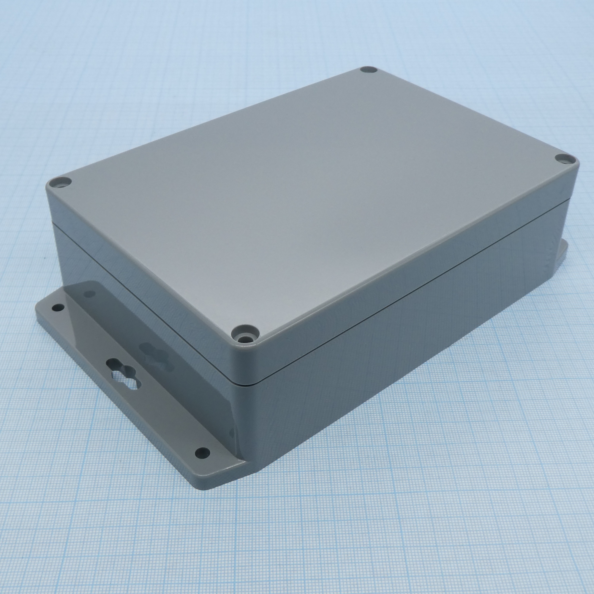 G313MF - Герметичный корпус из прочного ABS пластика с фланцем, IP65, темно-серый