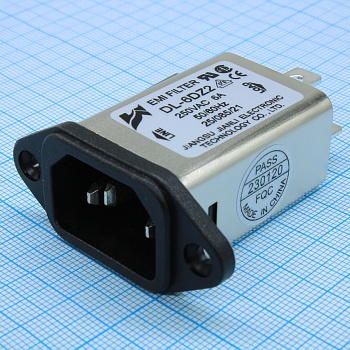 DL-6DZ2 - Однофазный сетевой фильтр 6А 250В