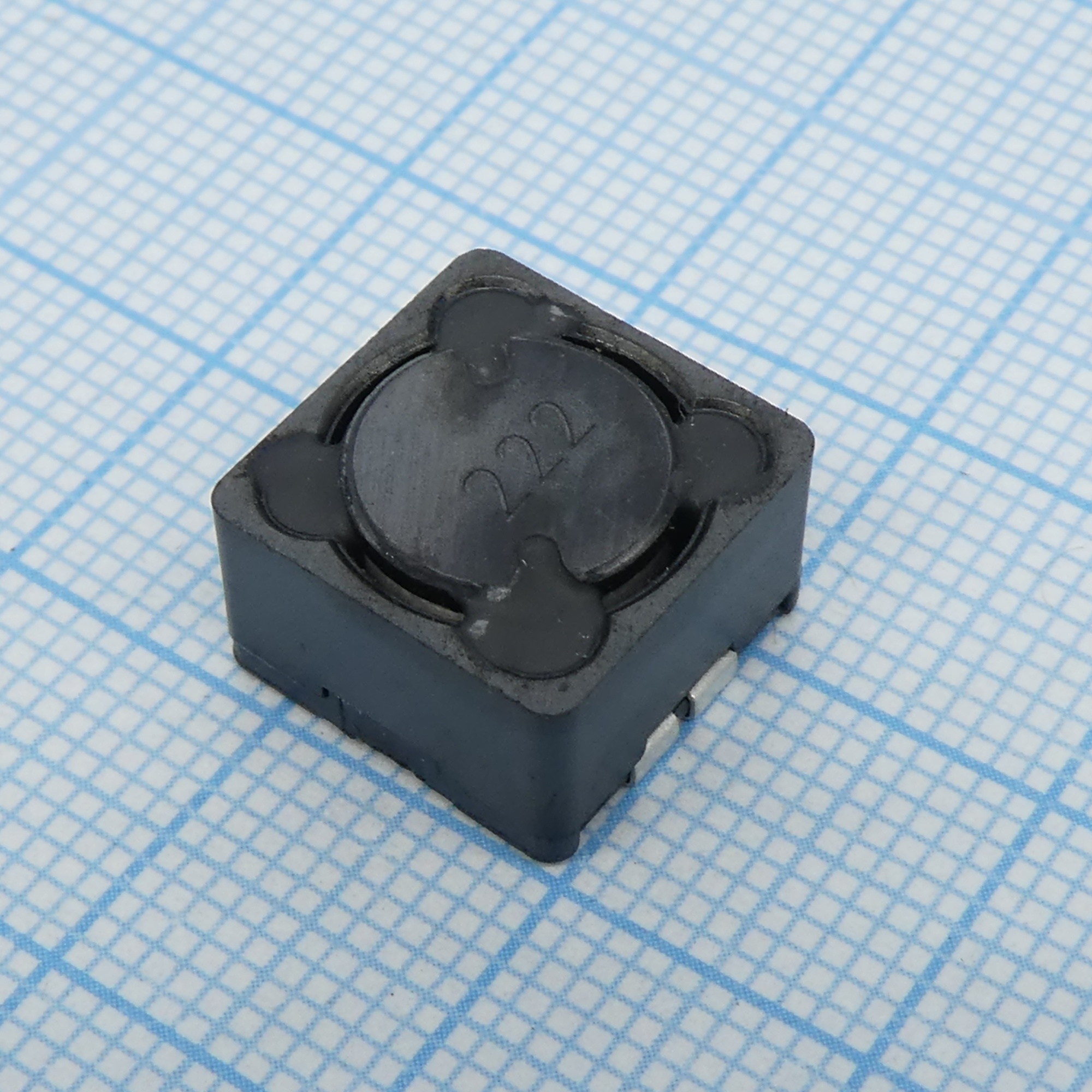 SRR1208-222KL - SMD индуктивность проволочная, на ферритовом сердечнике, экранированная 2.2mH 10% 1KHz 20Q-Factor Ferrite 400mA 4.2Ohm DCR Automotive