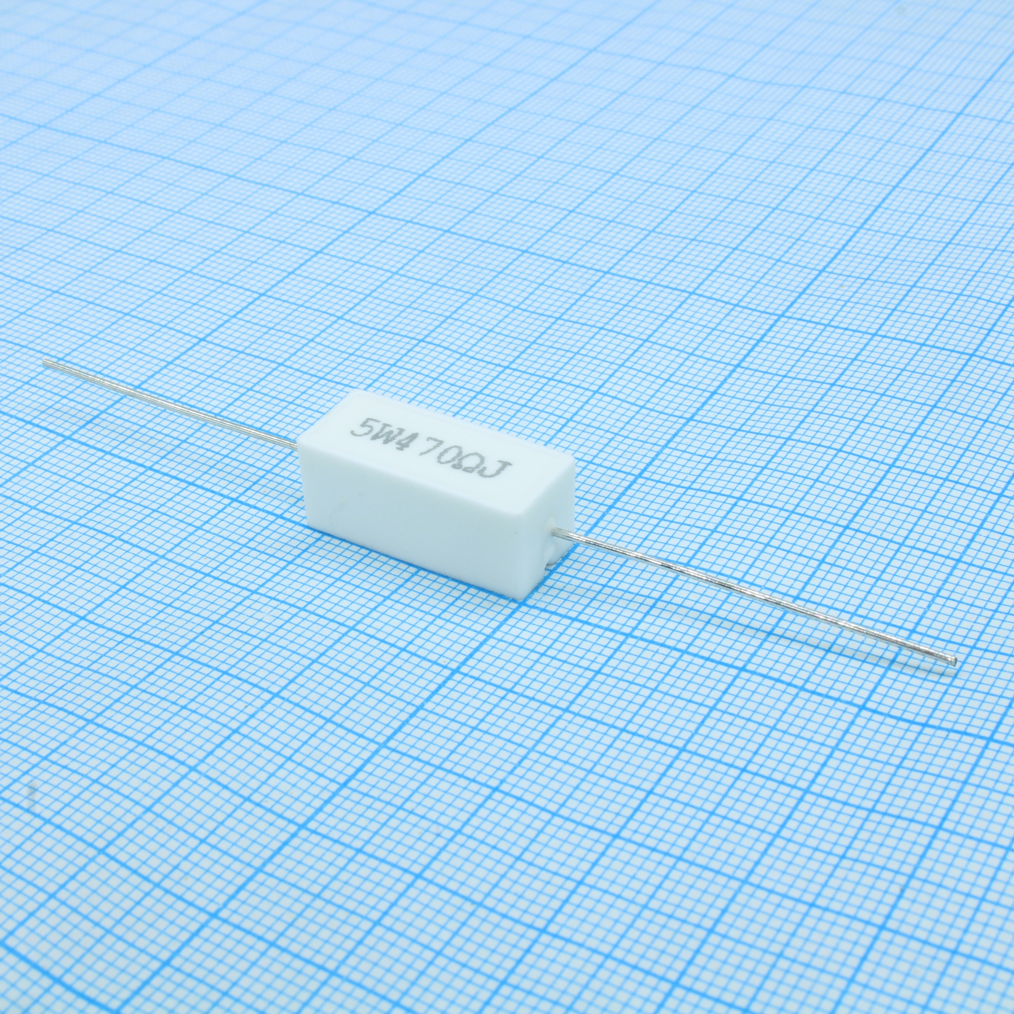 SQP5WJ470RB - Резистор керамический цементный аксиальный (SQP) 5Вт 470Ом ±5%