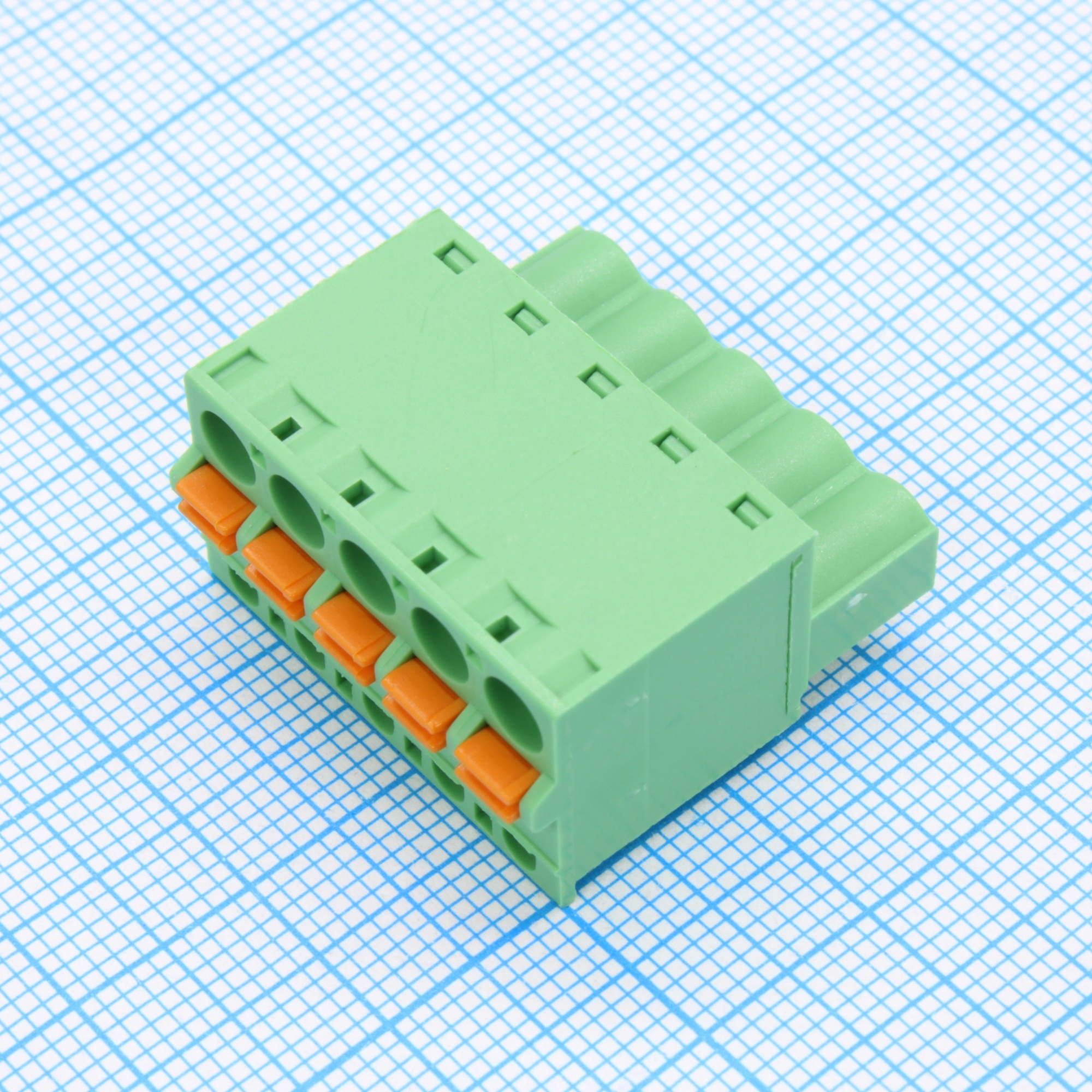 2EDGKDF-5.08-05P-14-00A(H) - Нажимной безвинтовой клеммный блок 5 контактов серия 2EDGKDF-5.08