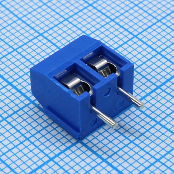 GT301-5.0-02P-12-00 - Винтовой клеммный блок с защитой провода, 2 контакта. Серия GT301-5.0