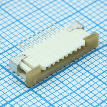 522710979 - Разъем FPC 9 контактов 1мм угловой для поверхностного монтажа лента на катушке