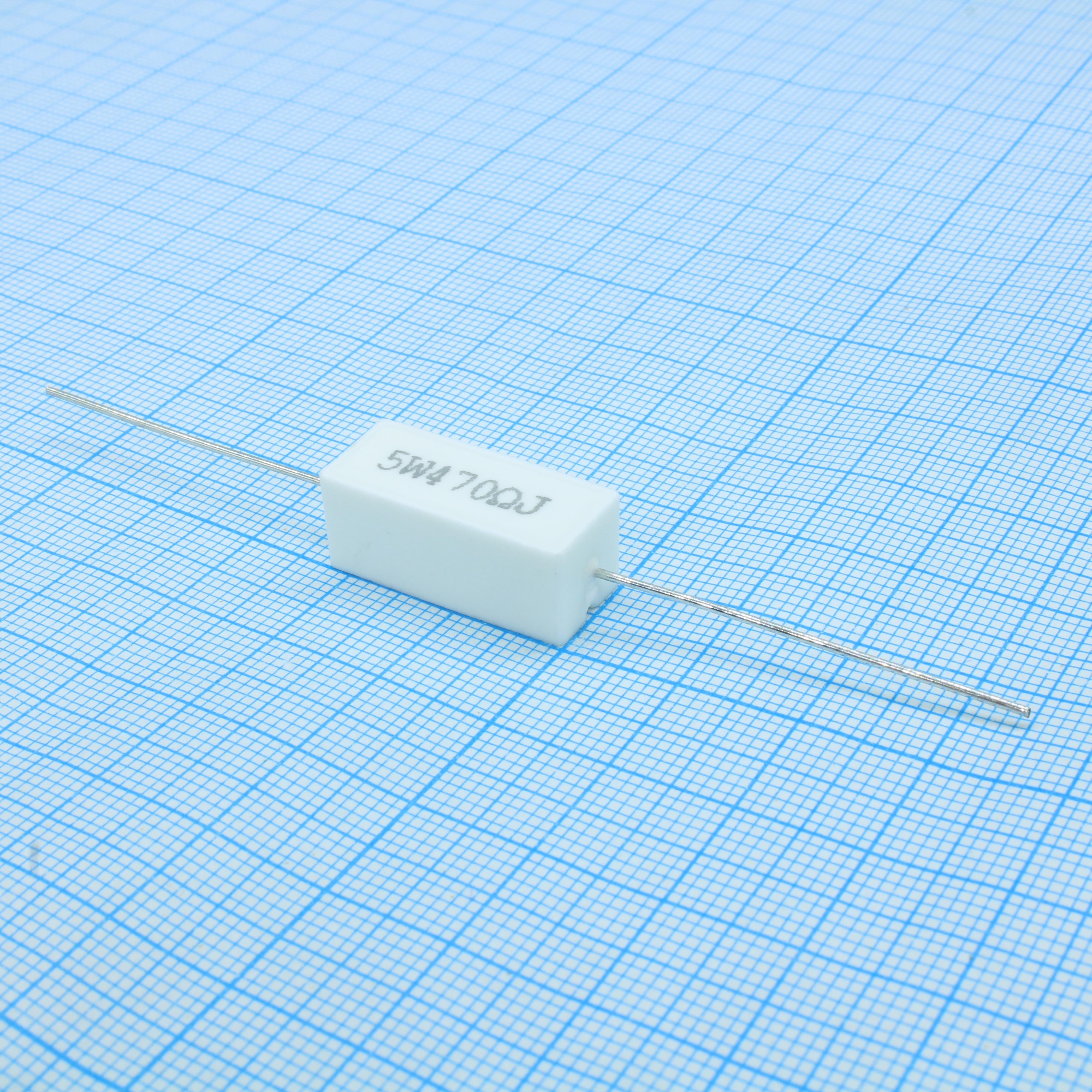 SQP5WJ470RB - Резистор керамический цементный аксиальный (SQP) 5Вт 470Ом ±5%