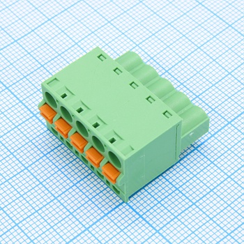 2EDGKDF-5.08-05P-14-00A(H) - Нажимной безвинтовой клеммный блок 5 контактов серия 2EDGKDF-5.08