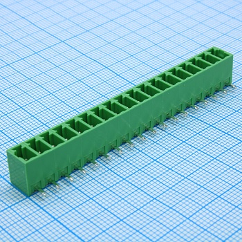 15EDGRC-3.81-18P-14-00A(H) - Разъемный клеммный блок на плату, 18 контактов. Серия 15EDGRC-3.81